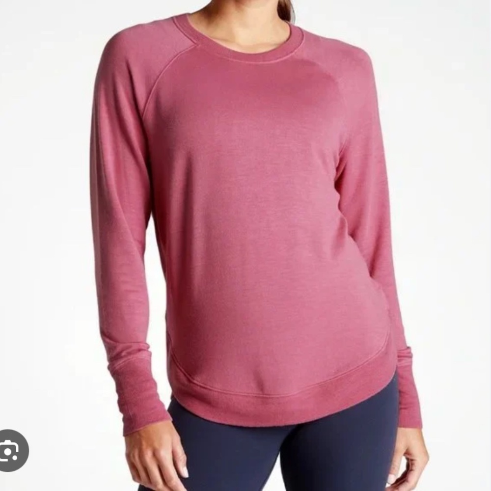 Athleta Serene Mindset Sweatshirt in Earth Pink - women's size medium